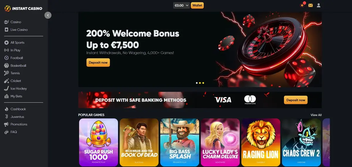 Instant Casino screenshot
